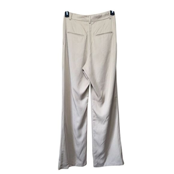 Reformation Mason High Rise Straight Leg Trouser Pant Khaki Size 4 - Picture 2 of 12